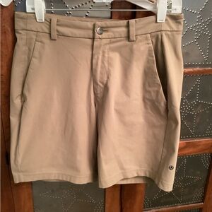 Lululemon Commission Tan Performance Shorts